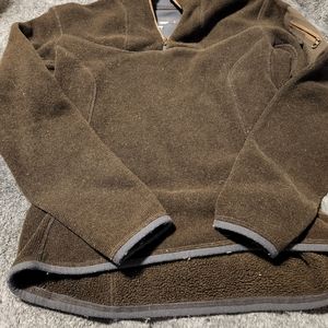 arc'teryx Mens Pullover 1/4 Zip covert Polartec  brown sweater Size M